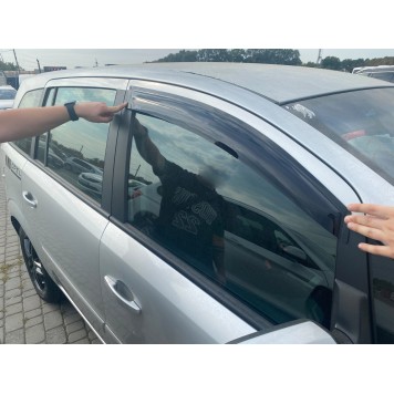 Дефлекторы окон Opel Zafira B 2005-2015  накладные (DEFL) Q2-2
